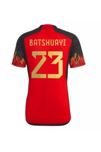 Belgia Michy Batshuayi #23 Fotballdrakt Hjemme Klær VM 2022 Korte ermer